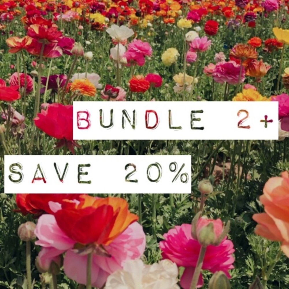 Bundle two or more items and save 20%! ♥️